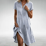 Daphne | Lightweight Floral Comfort Midi Dress
