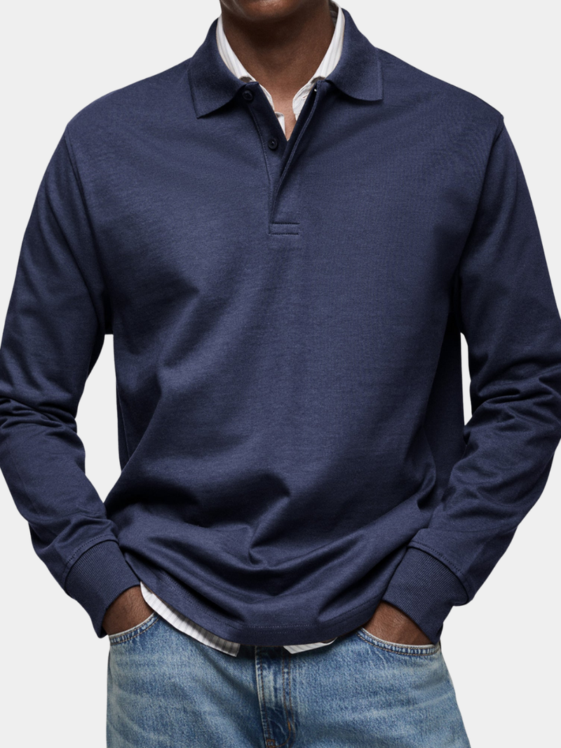Luxe Poloshirt met Lange Mouwen