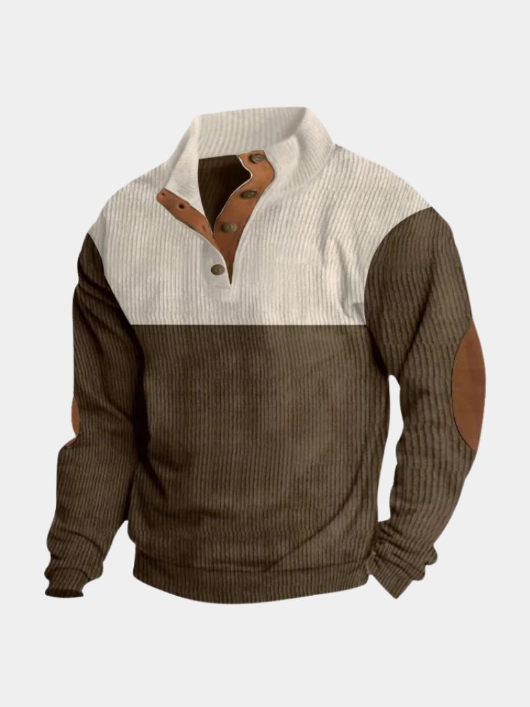Corduroy Herenpullover met Coltrui