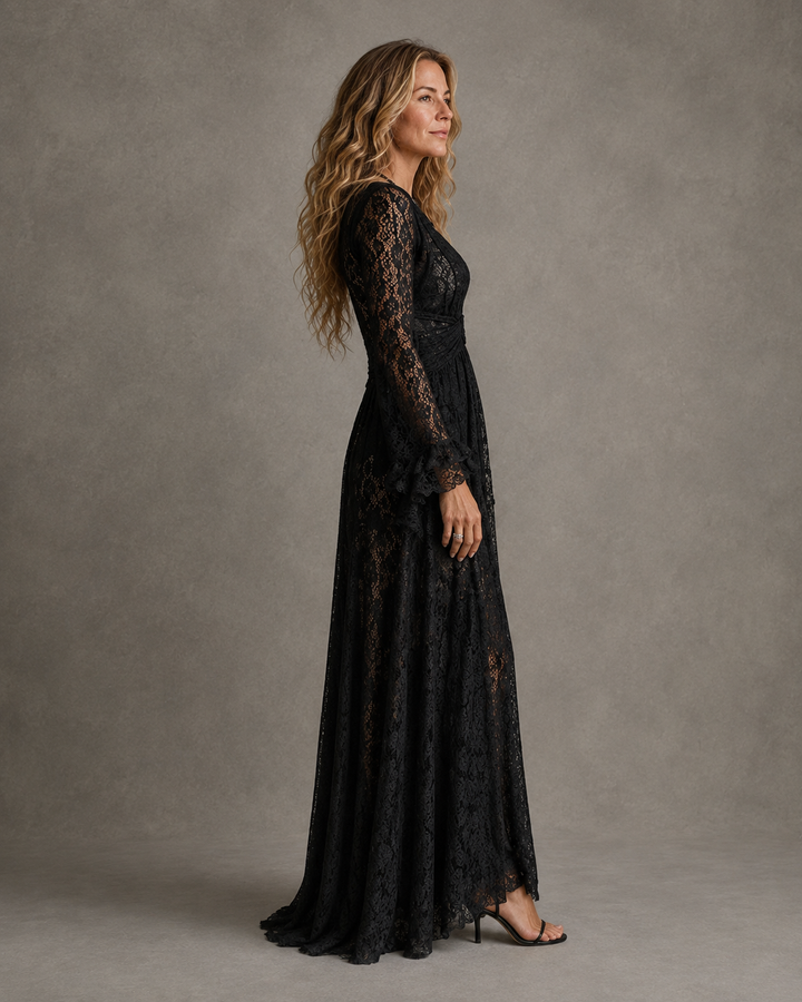Charlotte | Plunge V-Hals Maxi Jurk voor Dames