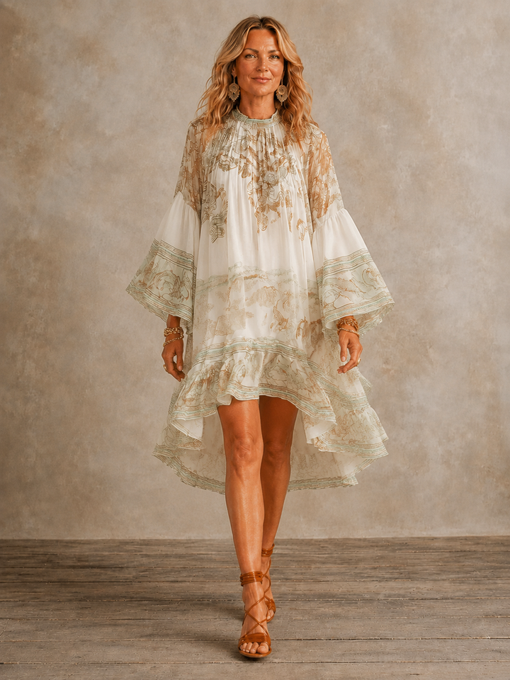 Isabella | Ruffle Hem Mini Jurk voor Dames