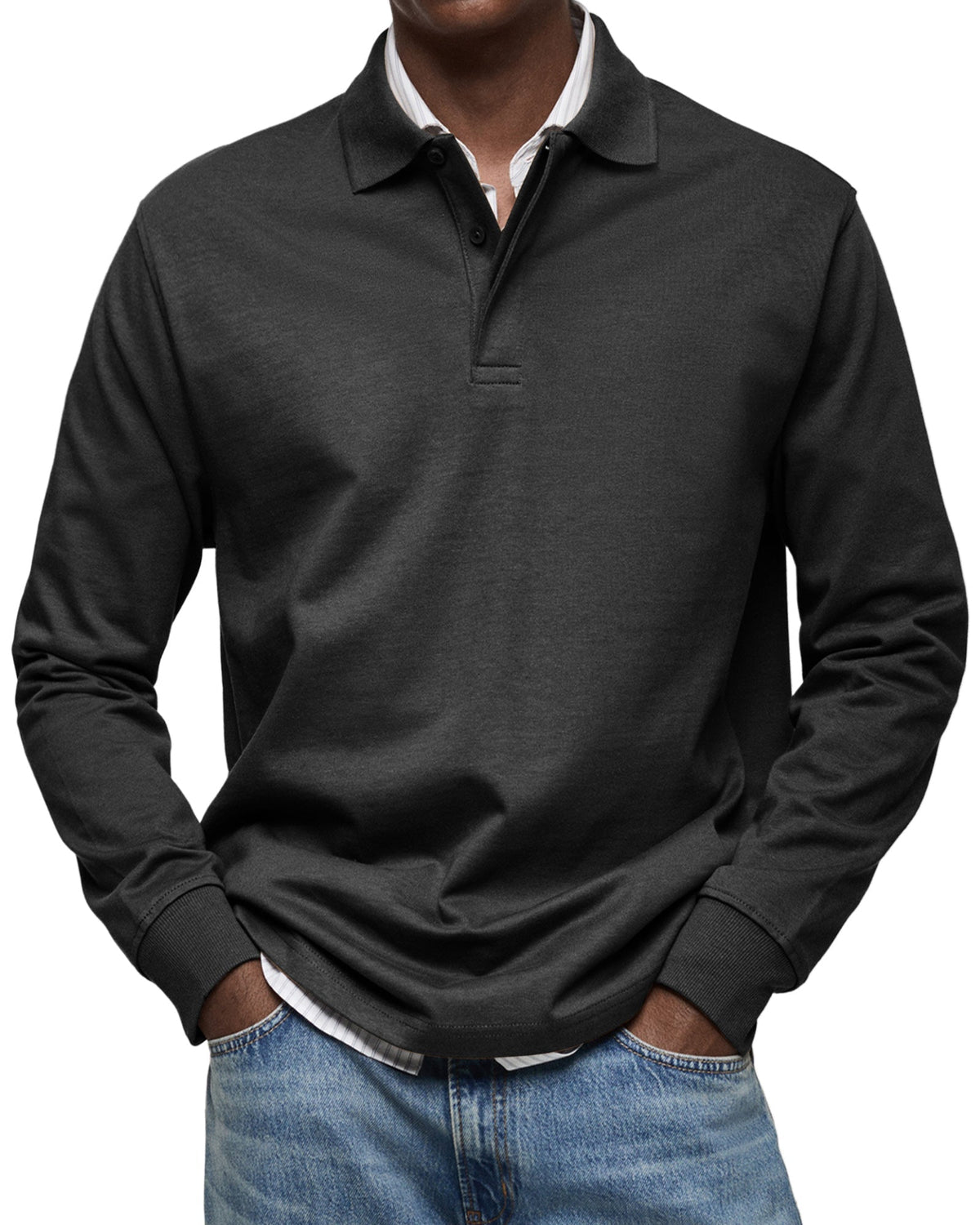 Luxe Poloshirt met Lange Mouwen