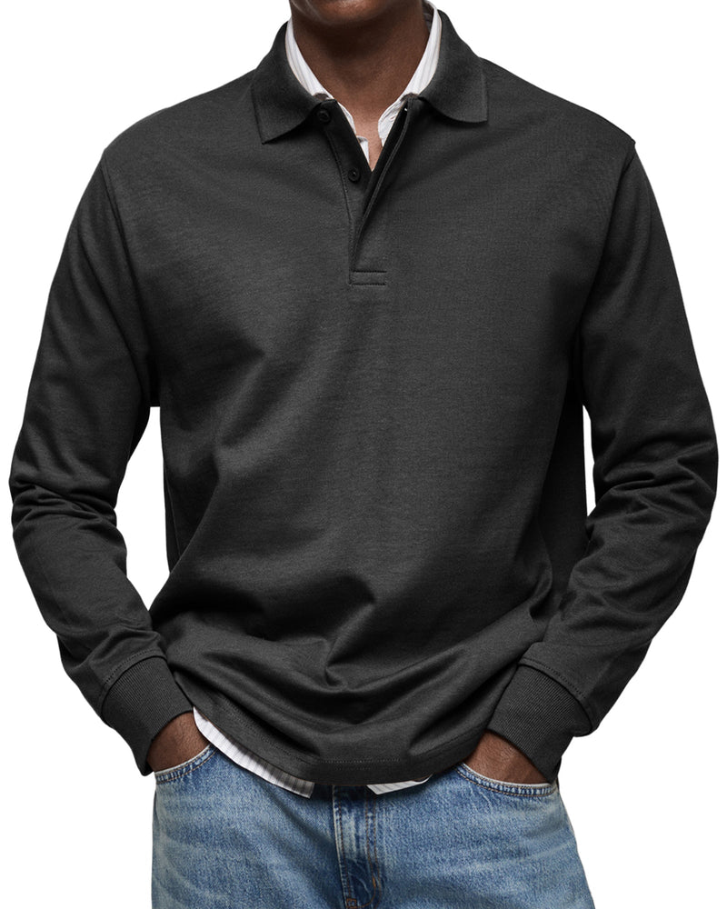 Luxe Poloshirt met Lange Mouwen