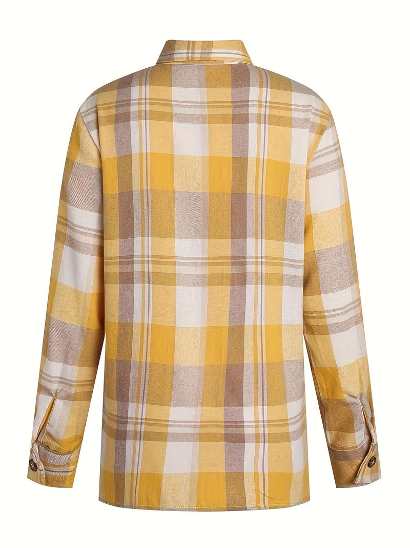 Adeline | Gingham long-sleeve blouse