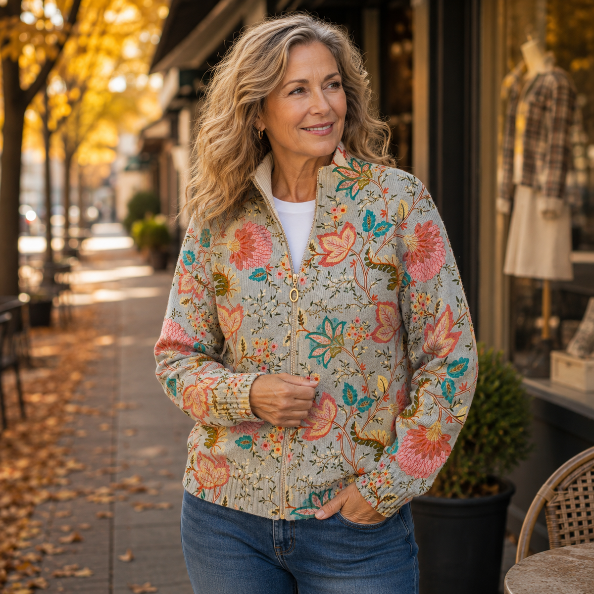 Xanthe™ | Retro Floral Garden Print