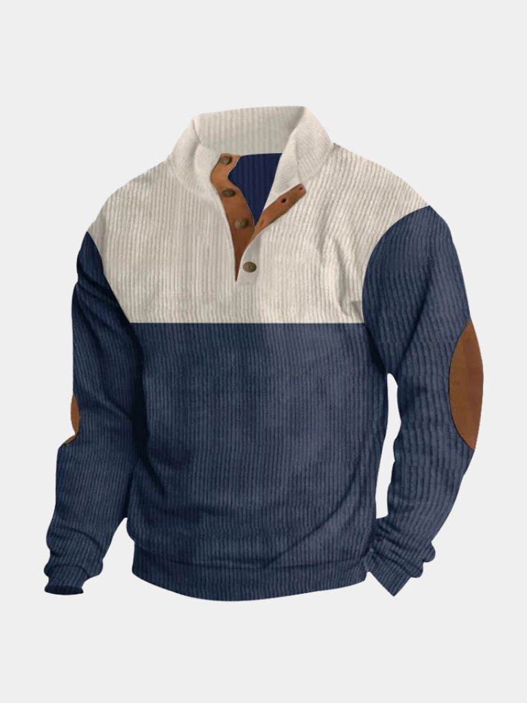Corduroy Herenpullover met Coltrui