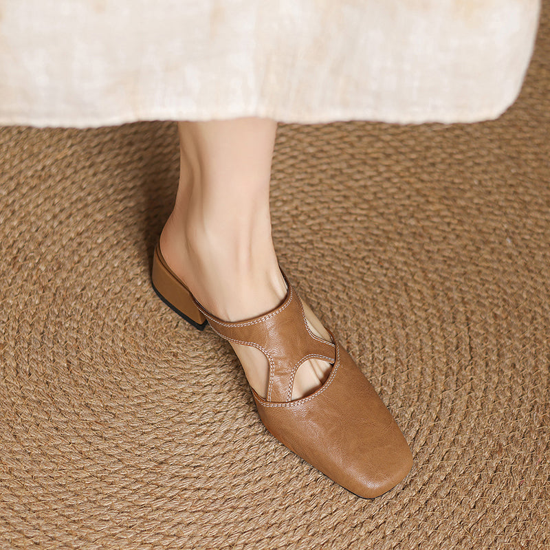 AUDREY | Cut-Out Mary Jane Mules