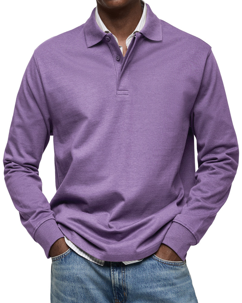 Luxe Poloshirt met Lange Mouwen