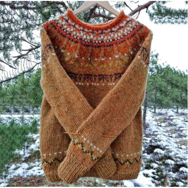 Edith | Cozy Sweater with Timeless Winter Accents