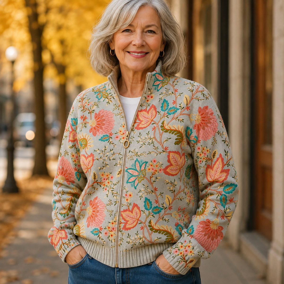 Xanthe™ | Retro Floral Garden Print