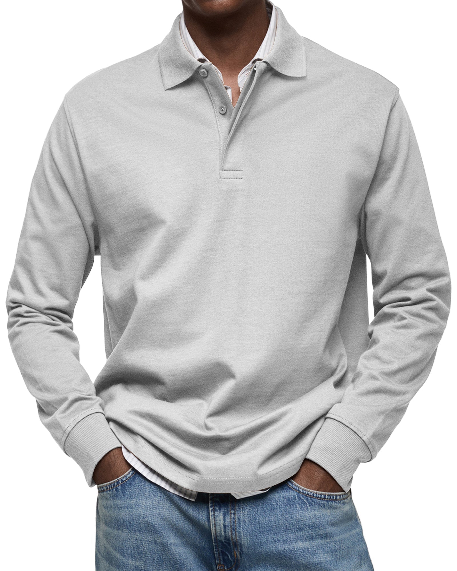 Luxe Poloshirt met Lange Mouwen