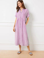 Wendy | Striped Button-Down Midi Shirt Dress
