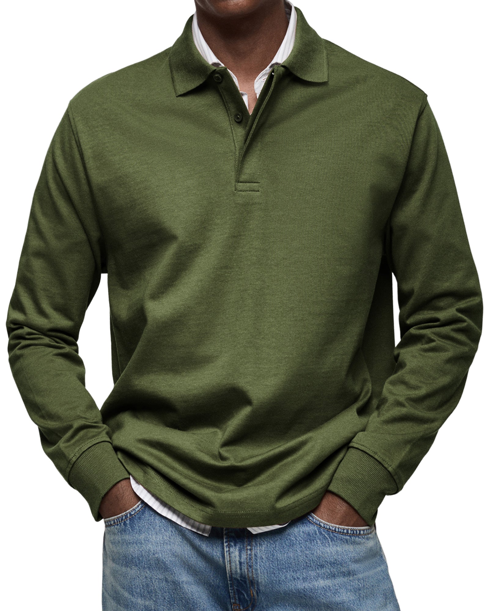 Luxe Poloshirt met Lange Mouwen