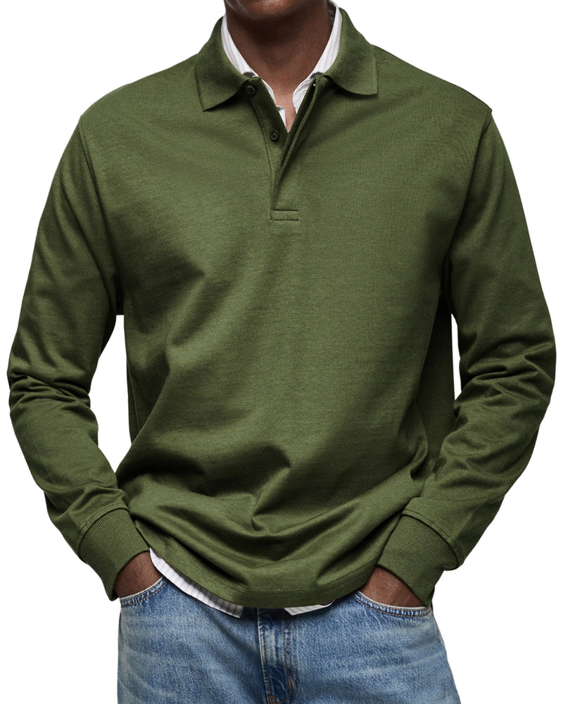 Luxe Poloshirt met Lange Mouwen