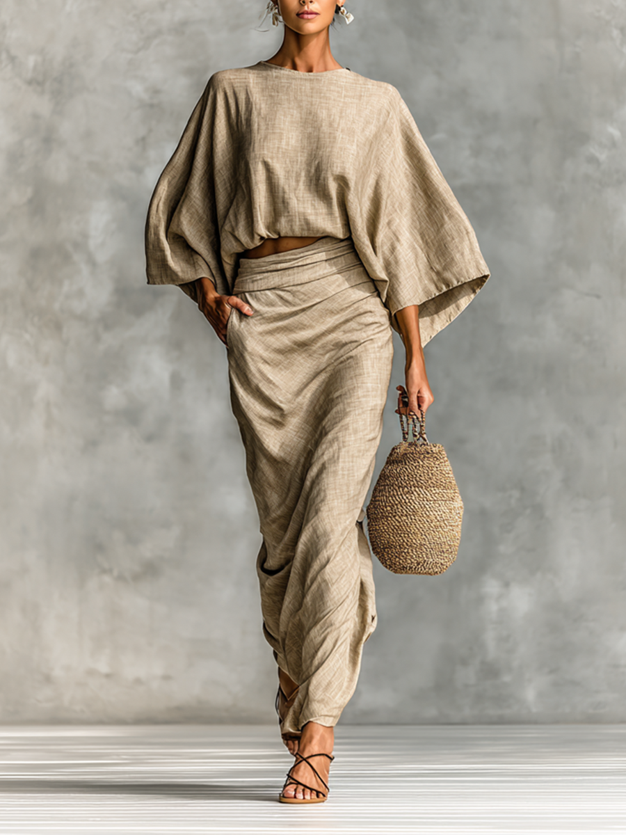 Paule | Lange Mouwen Rok Set