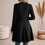ELEANOR | RIBBED OPEN-FRONT CARDIGAN