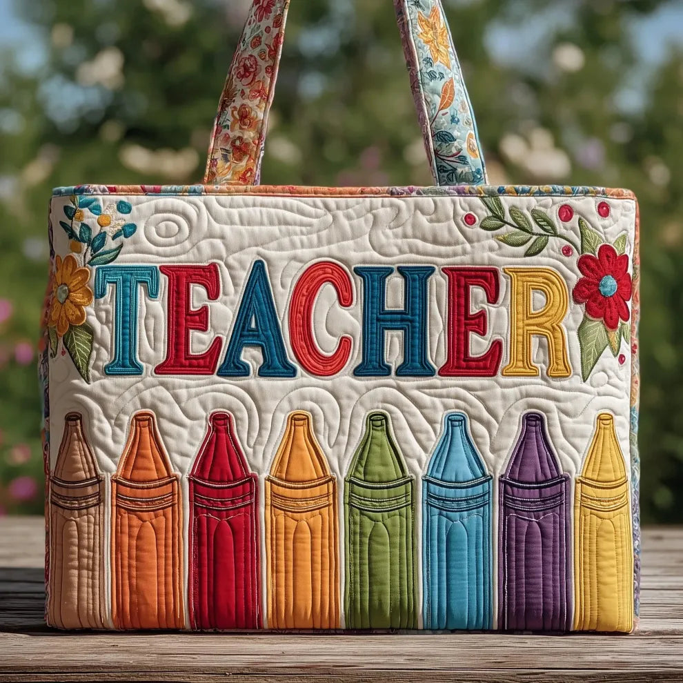 Lerarenplezier | Handgemaakte Gequilte Tas