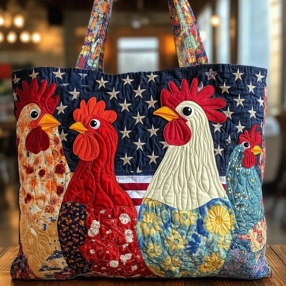 Landelijke Charme | Handgemaakte Gequilt Tote