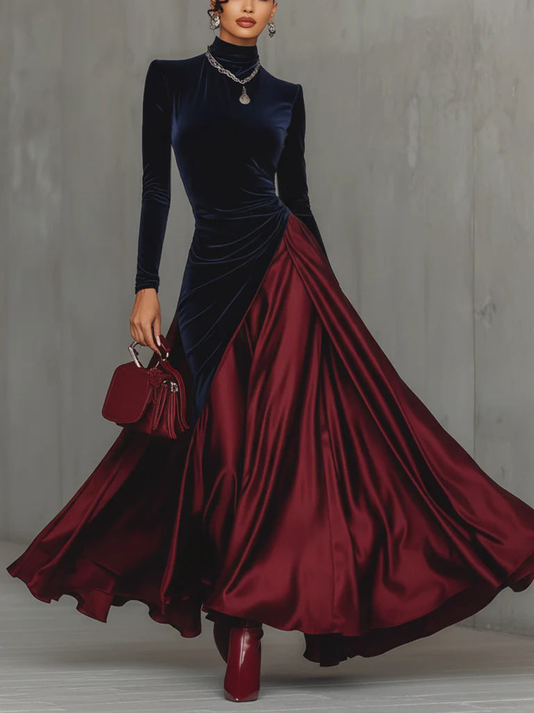 Lucrèce | Bicolor Long Dress