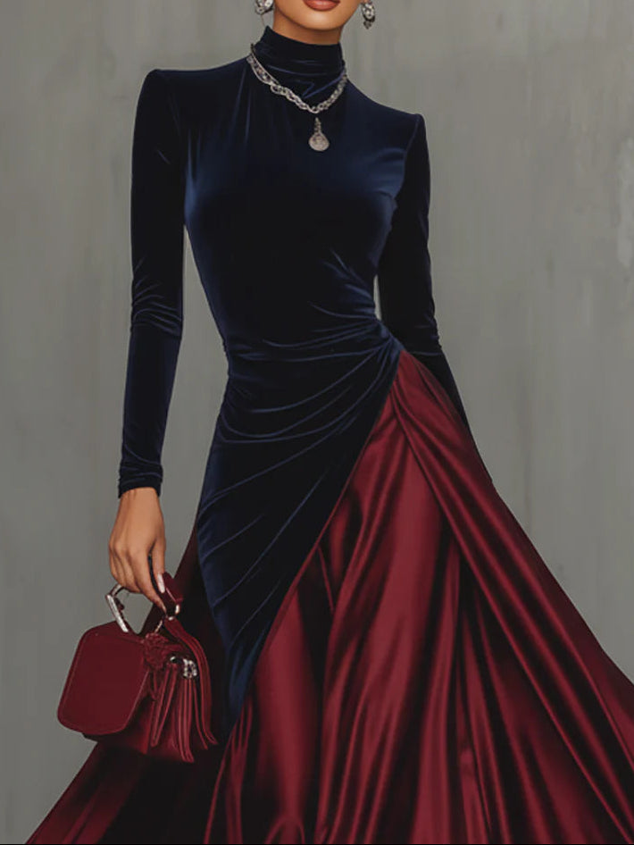 Lucrèce | Bicolor Long Dress