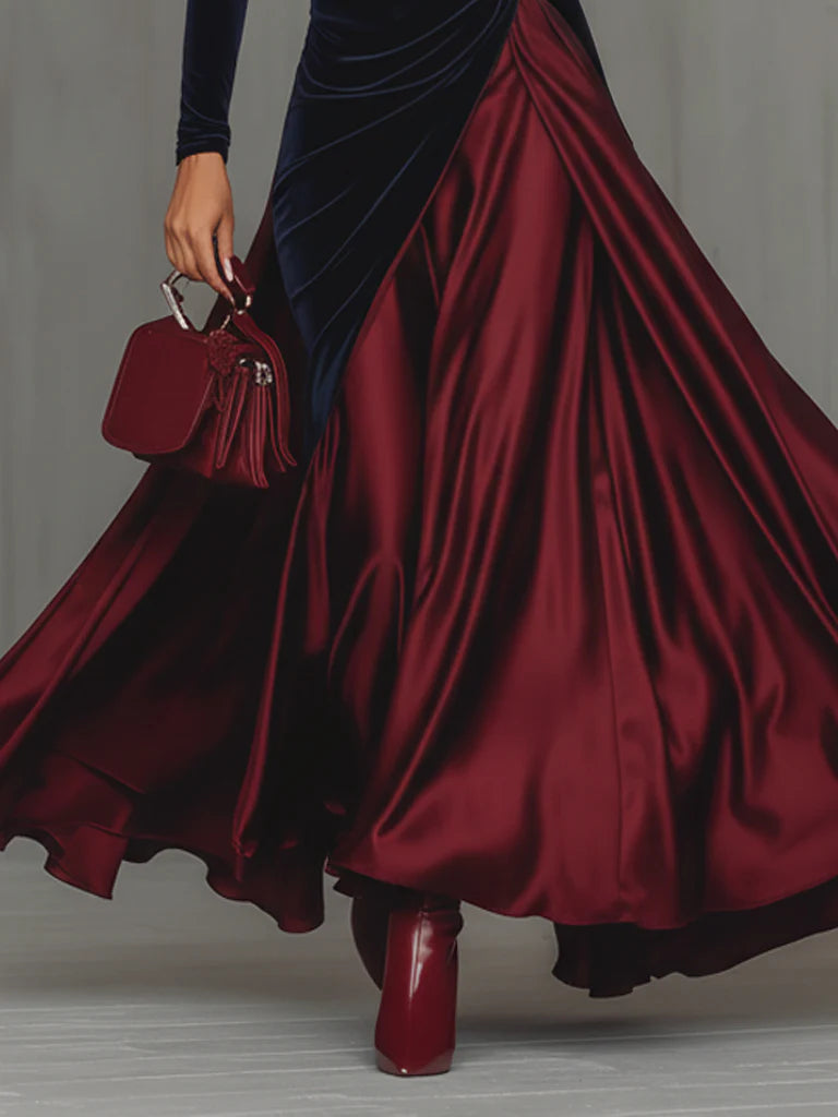 Lucrèce | Bicolor Long Dress