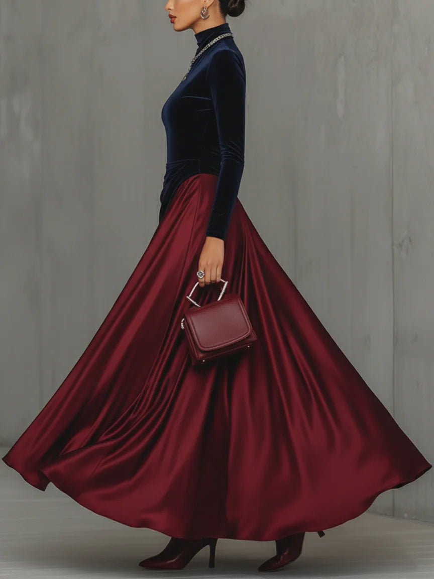 Lucrèce | Bicolor Long Dress