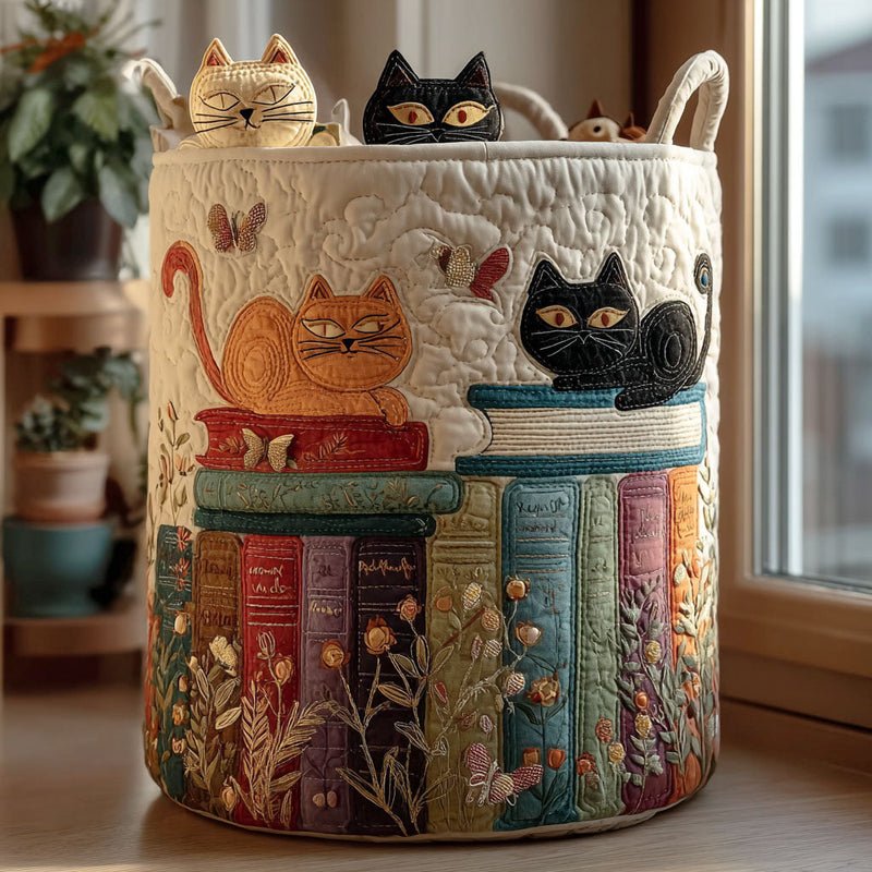 Feline March Laundry Basket
