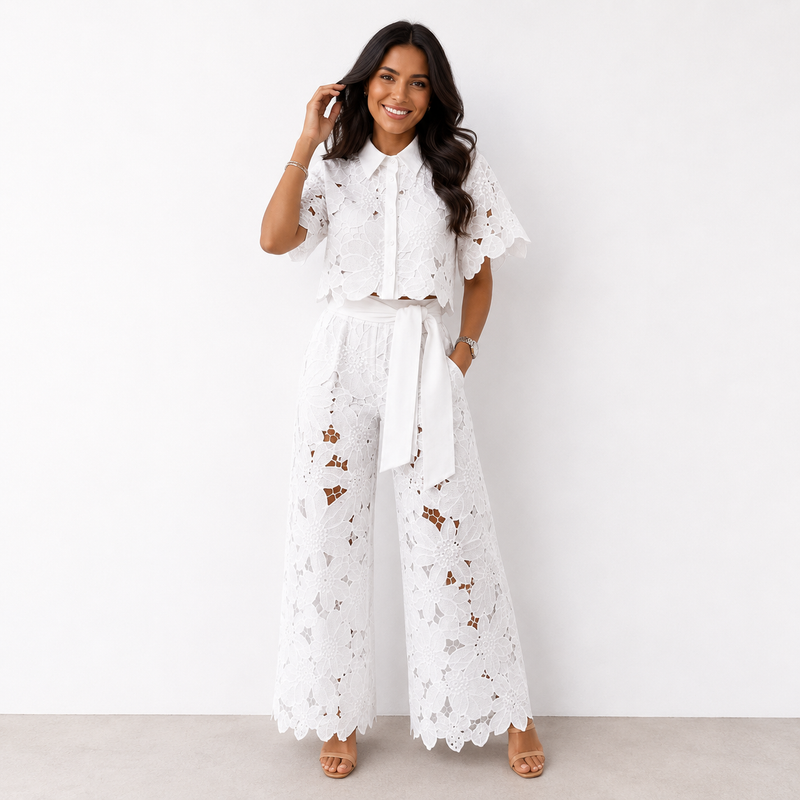 CLODAGH | EMBROIDERED TWO-PIECE SET