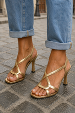 Elisabetta | Golden Sandals Summer Charm