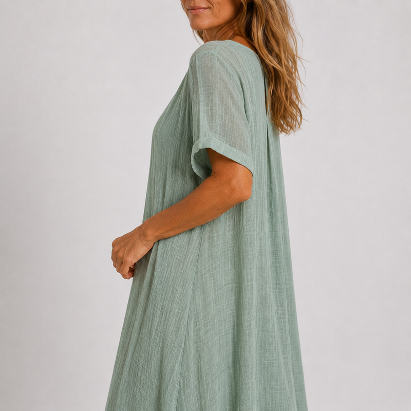 Violette | Flowing V-Neck Maxi Dress