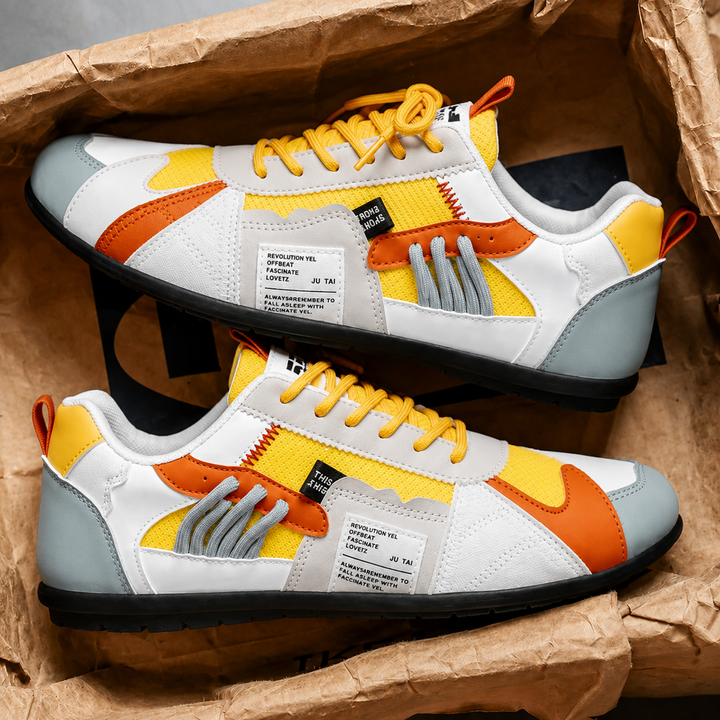 BRAM | RETRO GEKLEURDE SNEAKERS