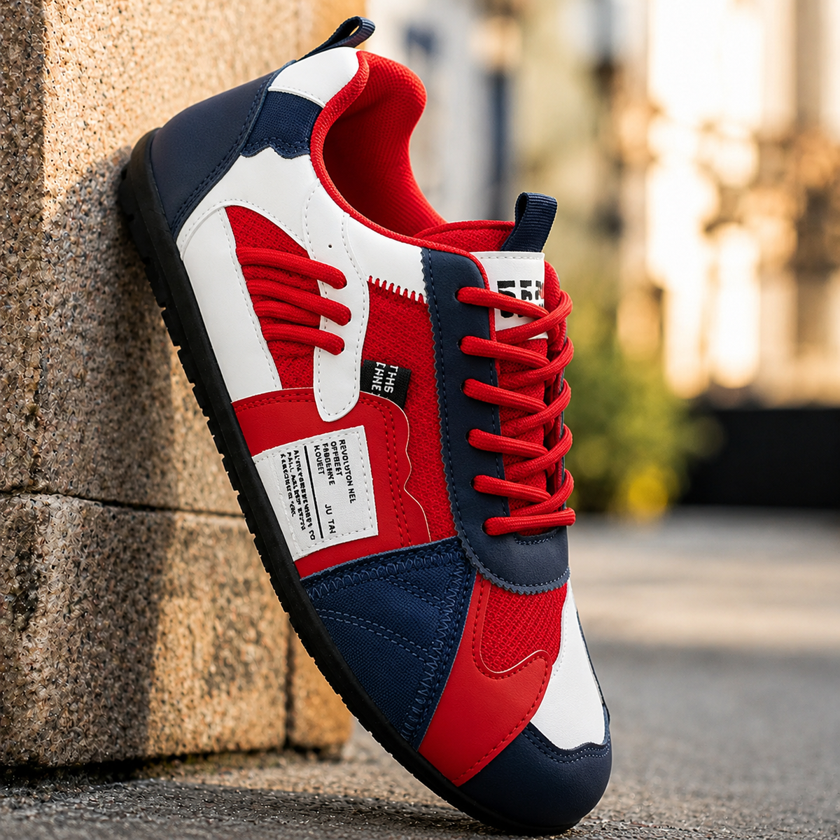 BRAM | RETRO GEKLEURDE SNEAKERS