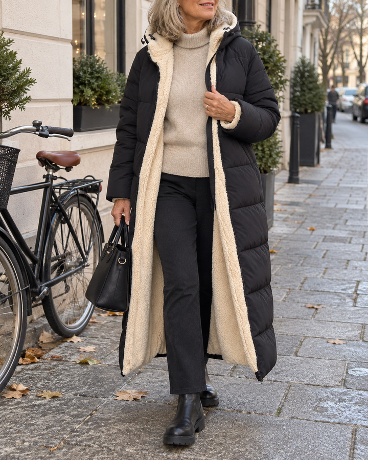 Noor | Omkeerbare Lange Winterjas