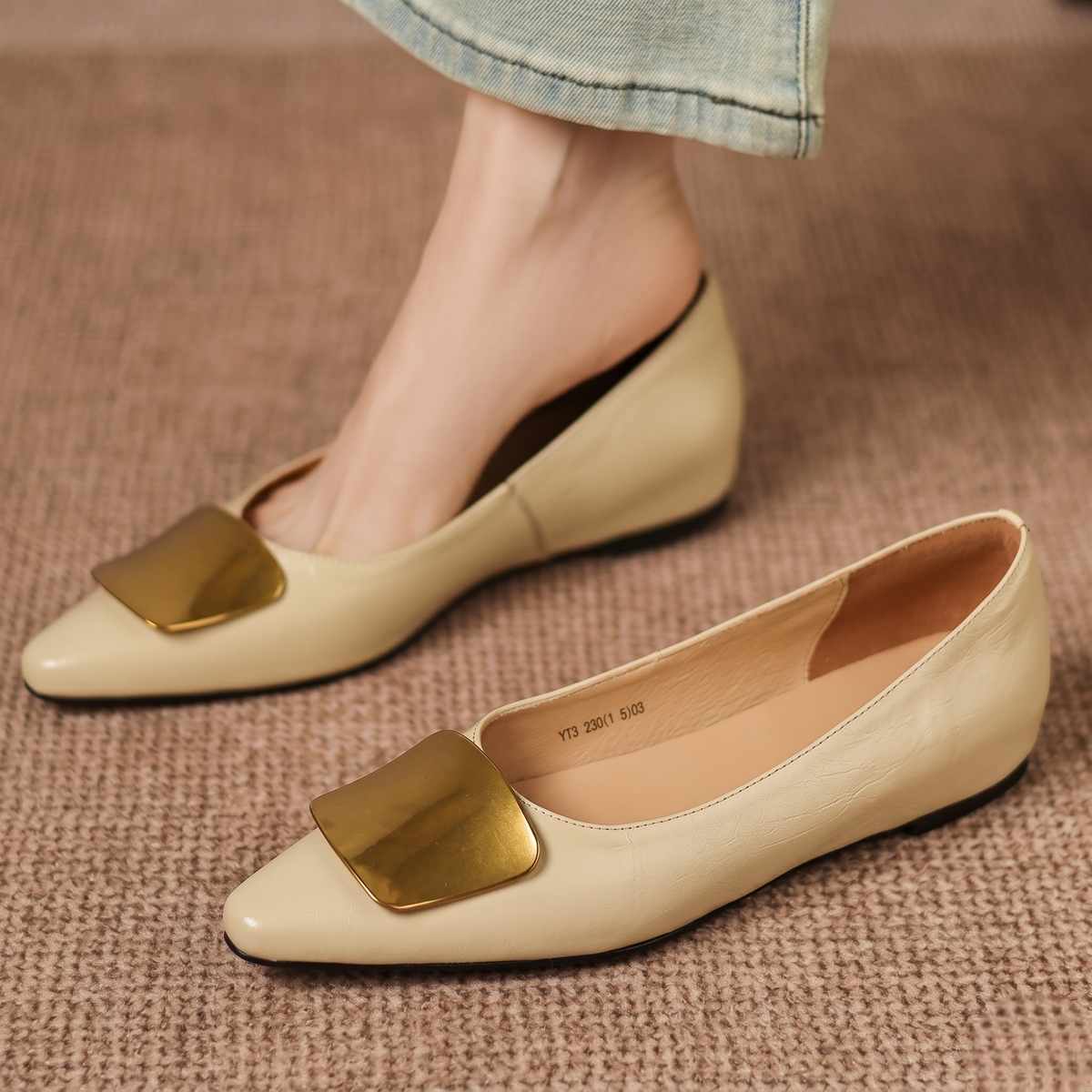 MABEL | Polished Mary Jane Flats