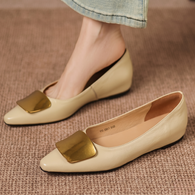 MABEL | Polished Mary Jane Flats