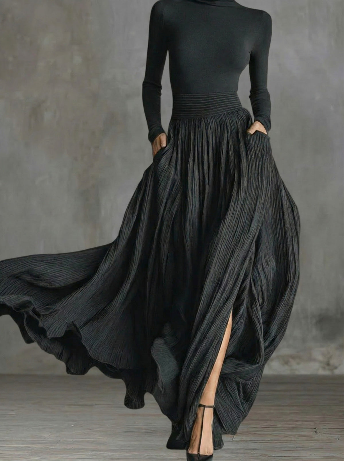 Rachel | Hoge Taille Maxi Jurk