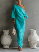 DEARBHLA | ONE-SHOULDER MAXI DRESS