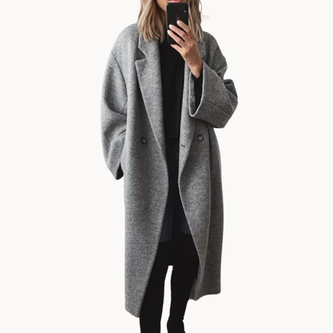 YARA | LANGE OVERSIZED JAS MET DUBBELE SLUITING