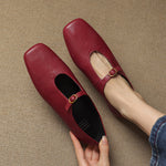 ÚNA | High-Vamp Mary Jane Flats
