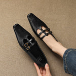 CONSTANCE | Brogued Double-Strap Mary Jane Flats