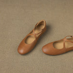 SINÉAD | Cross-Strap Mary Jane Flats