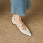 AGNES | Pointed-Toe Mary Jane Flats