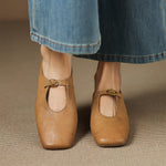 ÚNA | High-Vamp Mary Jane Flats