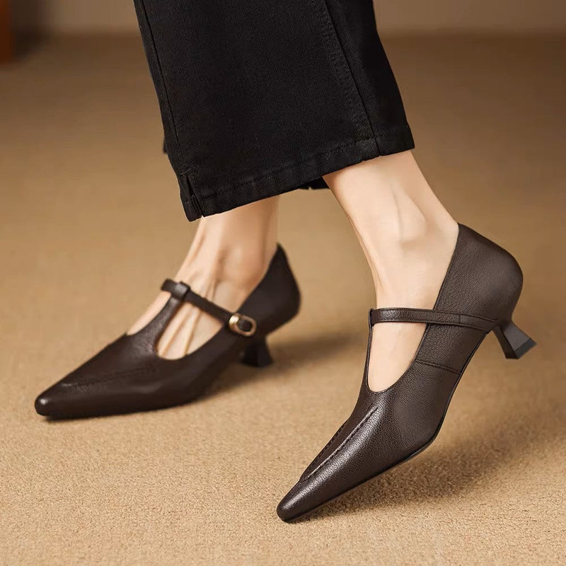 CECILY | T-Strap Mary Jane Heels