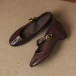 LÍADAN | Round-Toe Mary Jane Flats