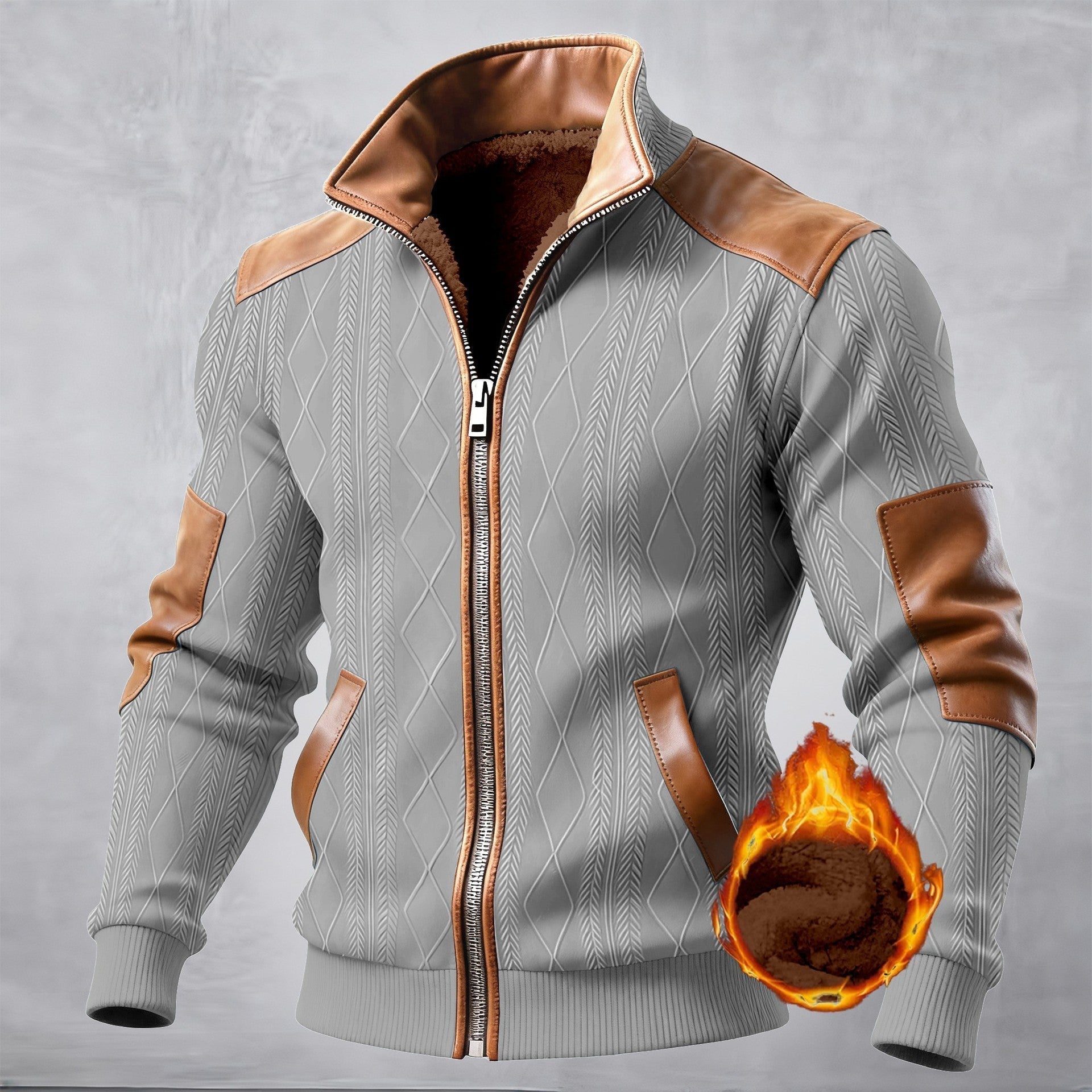 Getextureerd Jack met Ritssluiting en Effectdetails