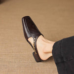 ÉADAOIN | Chain-Link Mary Jane Mules