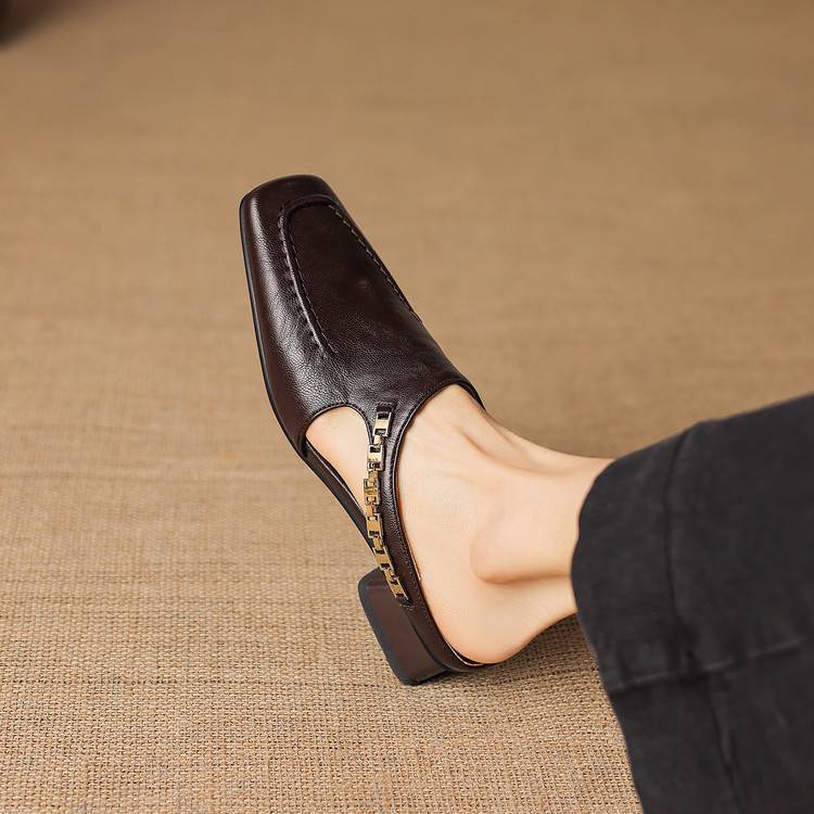 ÉADAOIN | Chain-Link Mary Jane Mules