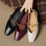 CLODAGH | Square-Toe Mary Jane Flats