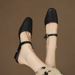 EDITH | Perforated Mary Jane Mules